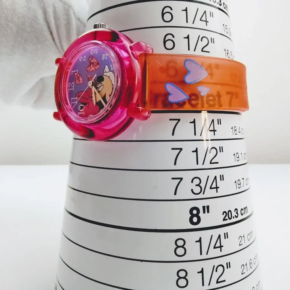 Disney Minnie Mouse Red Plastic Watch with Hearts